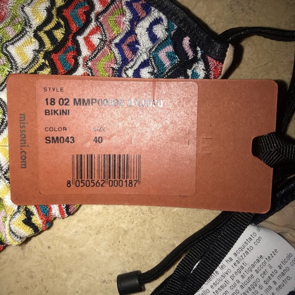 Missoni triangle string Bikini new with tags - Picture 7 of 8